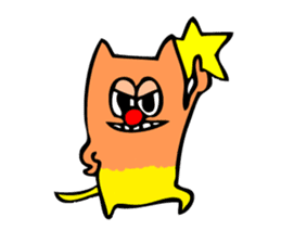 Colorful cat Sticker sticker #878656