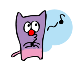 Colorful cat Sticker sticker #878657