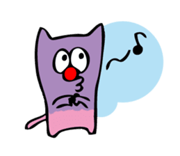 Colorful cat Sticker sticker #878657