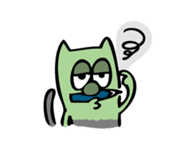 Colorful cat Sticker sticker #878661