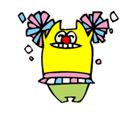 Colorful cat Sticker sticker #878665