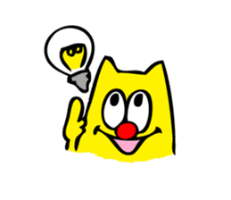 Colorful cat Sticker sticker #878669