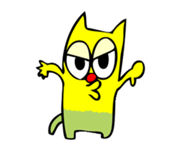 Colorful cat Sticker sticker #878671