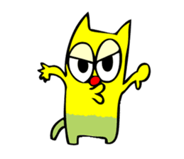 Colorful cat Sticker sticker #878671