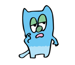 Colorful cat Sticker sticker #878672