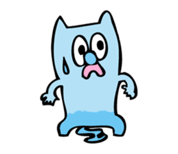 Colorful cat Sticker sticker #878673