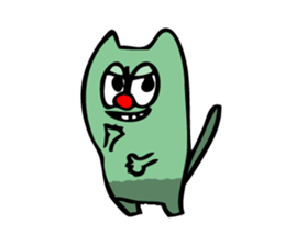 Colorful cat Sticker sticker #878674