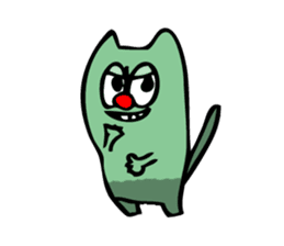 Colorful cat Sticker sticker #878674