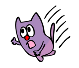 Colorful cat Sticker sticker #878677