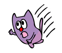 Colorful cat Sticker sticker #878677