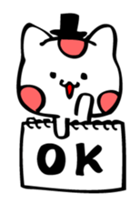 Graffiti polka dot cat sticker #878801