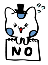 Graffiti polka dot cat sticker #878802