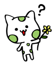 Graffiti polka dot cat sticker #878828