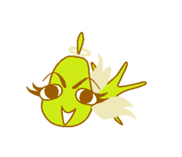 Pear of an angel and the devil sticker #880159