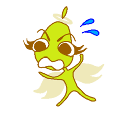 Pear of an angel and the devil sticker #880162