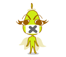 Pear of an angel and the devil sticker #880167
