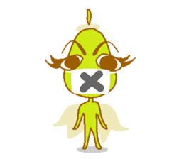 Pear of an angel and the devil sticker #880167