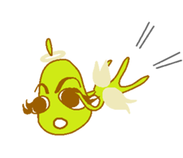 Pear of an angel and the devil sticker #880171