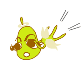 Pear of an angel and the devil sticker #880171