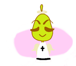 Pear of an angel and the devil sticker #880172