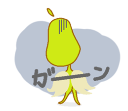 Pear of an angel and the devil sticker #880173