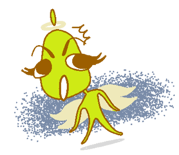 Pear of an angel and the devil sticker #880175