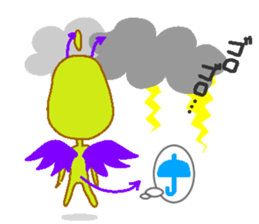 Pear of an angel and the devil sticker #880181