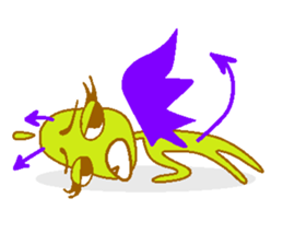 Pear of an angel and the devil sticker #880182