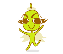 Pear of an angel and the devil sticker #880191