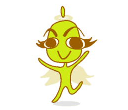 Pear of an angel and the devil sticker #880191