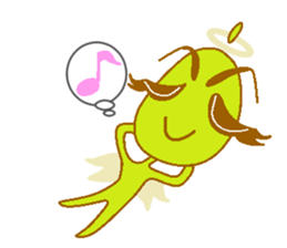 Pear of an angel and the devil sticker #880194