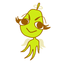 Pear of an angel and the devil sticker #880198