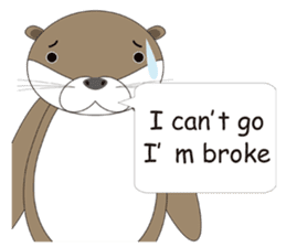 Rotter Otter English version sticker #880453