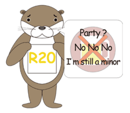 Rotter Otter English version sticker #880474
