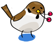 Funny bird Suzume-chan sticker #881042