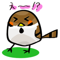 Funny bird Suzume-chan sticker #881043