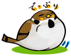 Funny bird Suzume-chan sticker #881053
