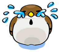Funny bird Suzume-chan sticker #881057