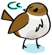 Funny bird Suzume-chan sticker #881063