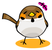 Funny bird Suzume-chan sticker #881064
