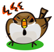 Funny bird Suzume-chan sticker #881069