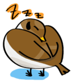 Funny bird Suzume-chan sticker #881078
