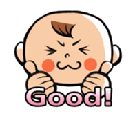 Daddy, please! Cute babies.(Japanese) sticker #881439