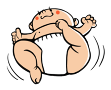 Daddy, please! Cute babies.(Japanese) sticker #881461