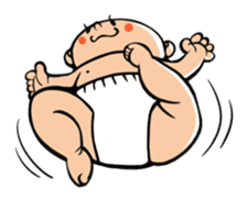 Daddy, please! Cute babies.(Japanese) sticker #881461