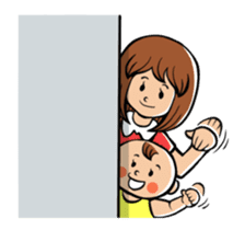 Daddy, please! Cute babies.(Japanese) sticker #881477