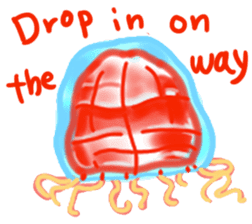 Deepsea fish and sealife English version sticker #881784
