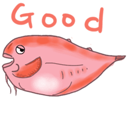 Deepsea fish and sealife English version sticker #881798