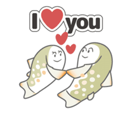 Japanese cute trout Iwana, and friends. sticker #881922