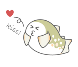 Japanese cute trout Iwana, and friends. sticker #881937
